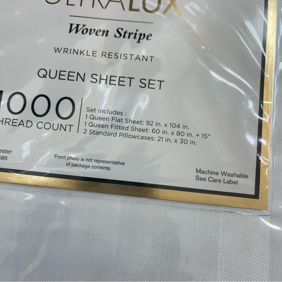 1000 Thread count Queen sheets set NWT - Picture 3 of 4